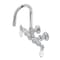 Kingston Brass CA4T1 3-3/8" Tub Wall Mount Clawfoot Tub Faucet, Polished Chrome CA4T1 - alternate 1
